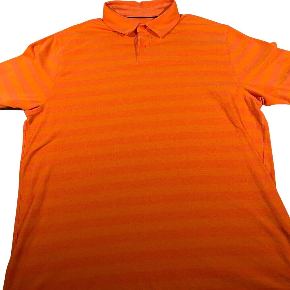 Under Armour Polo Shirt Adult Large Orange Golf Rugby Athletic